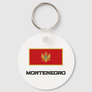 Montenegro Flag Key Ring
