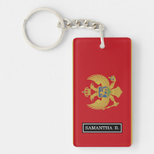 Montenegro Flag Key Ring