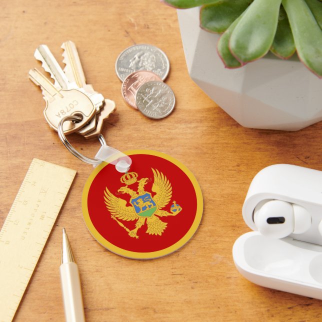 Montenegro flag key ring (Desk)