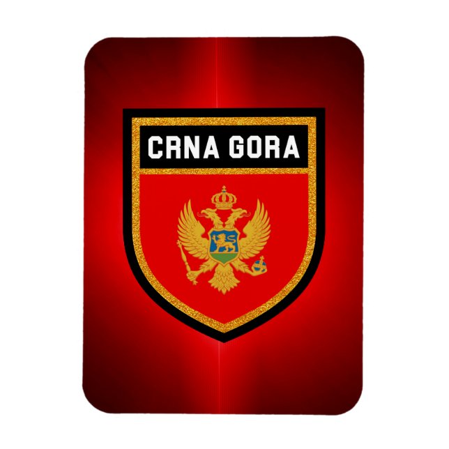 Montenegro Flag Magnet (Vertical)