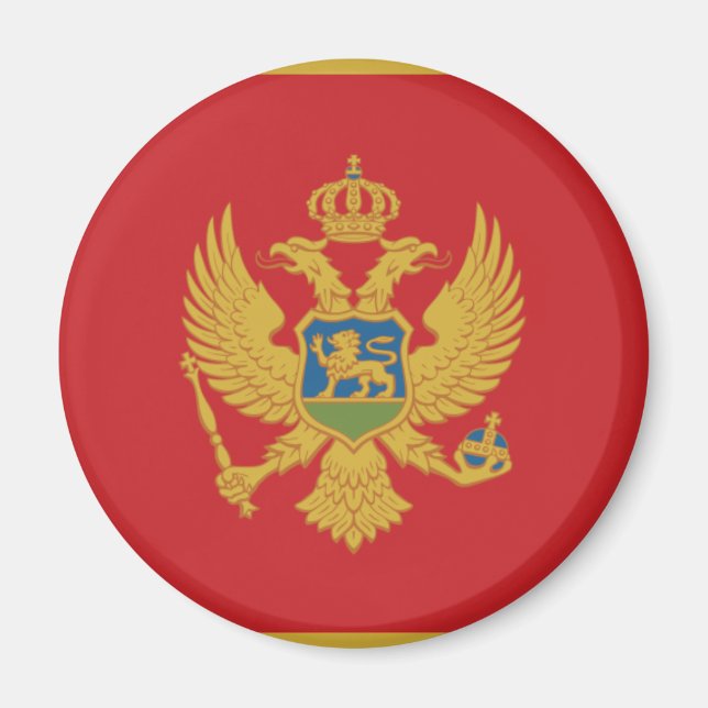Montenegro flag magnet (Front)