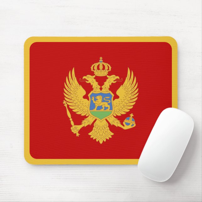 Montenegro flag mouse pad (With Mouse)