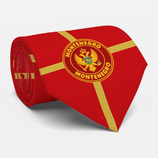 Montenegro Flag Neck Tie, Stylish Montenegro Tie. Tie