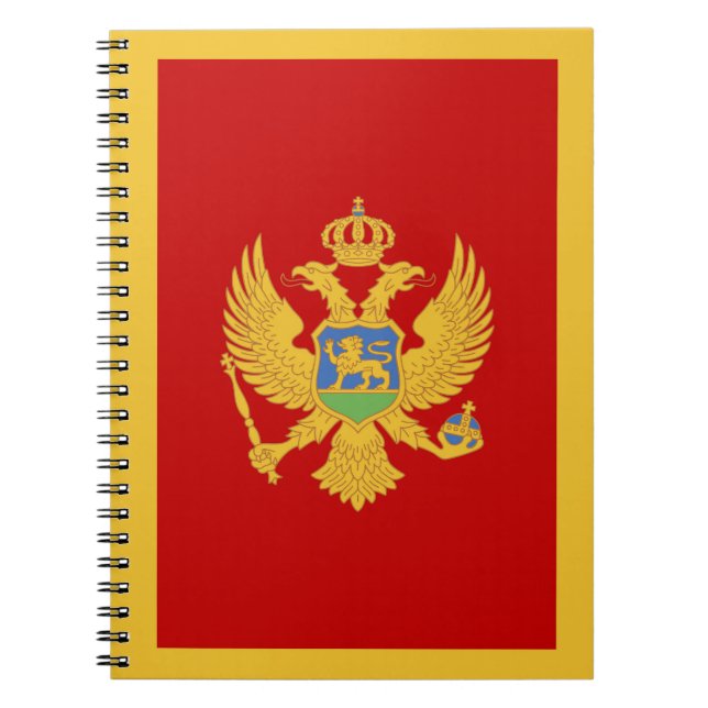 Montenegro flag notebook (Front)