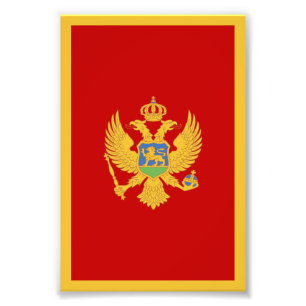 Montenegro flag photo print