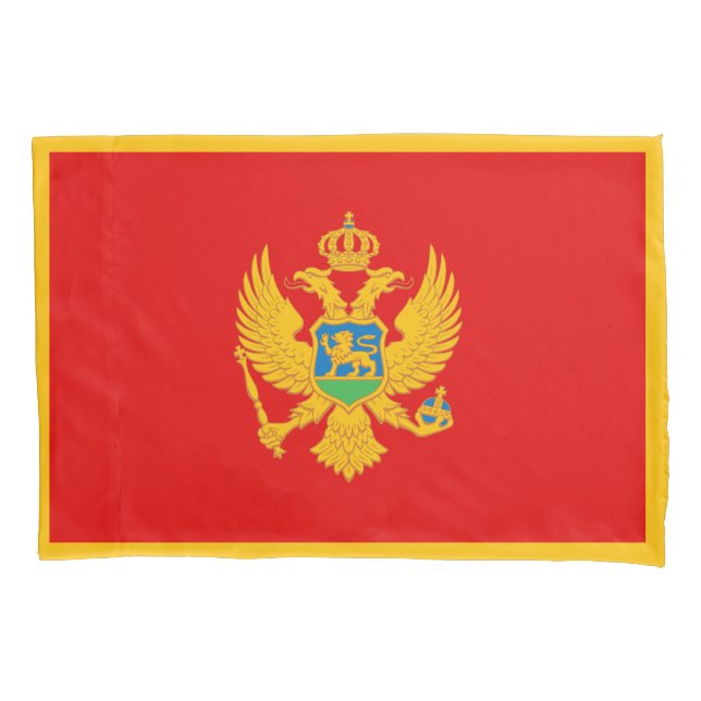 Montenegro Flag Pillowcase (Front)