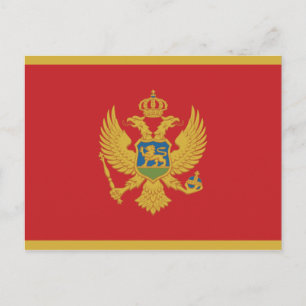 Montenegro Flag Postcard