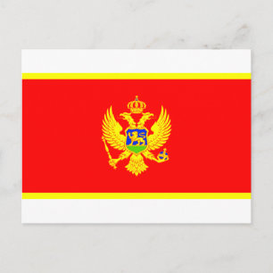 Montenegro Flag Postcard