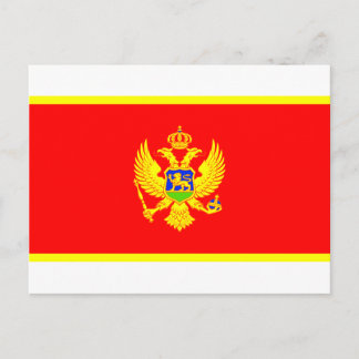 Montenegro Flag Postcard