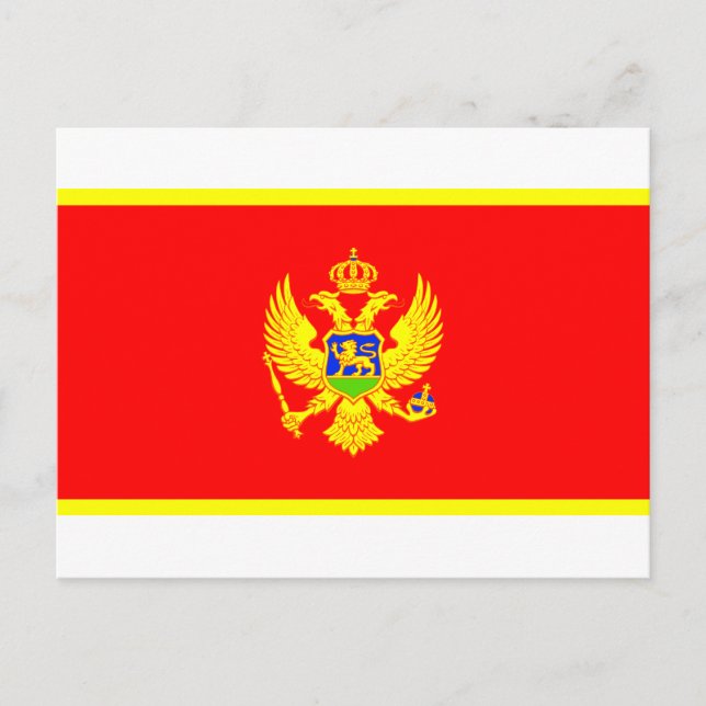 Montenegro Flag Postcard (Front)
