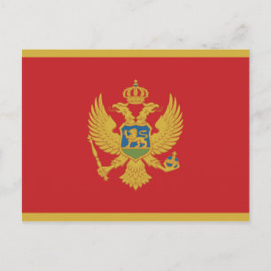 Montenegro Flag Postcard