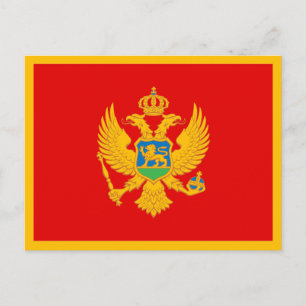 Montenegro Flag Postcard