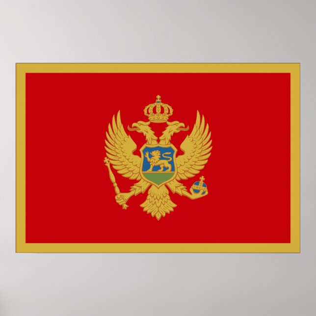 Montenegro Flag Poster (Front)