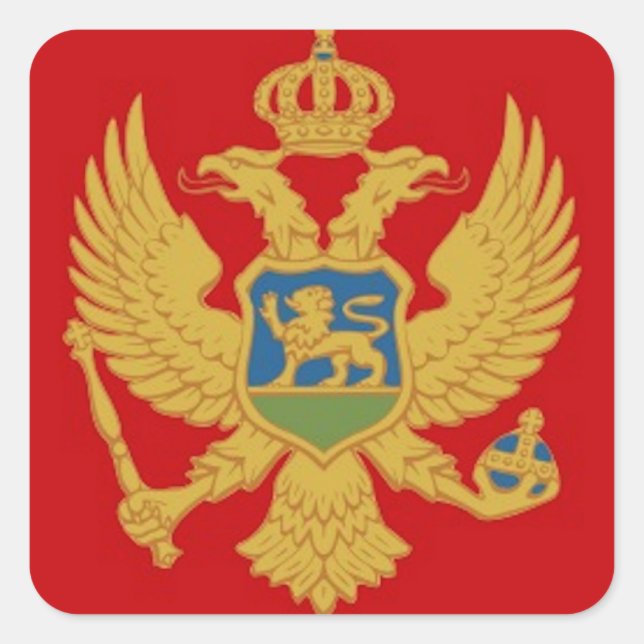 Montenegro Flag Square Sticker (Front)