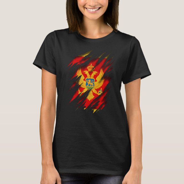 Montenegro Flag T-Shirt (Front)