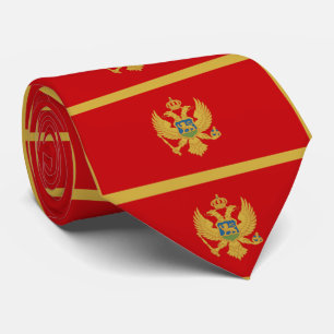 Montenegro Flag Tie