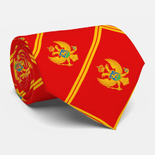 Montenegro Flag Tie