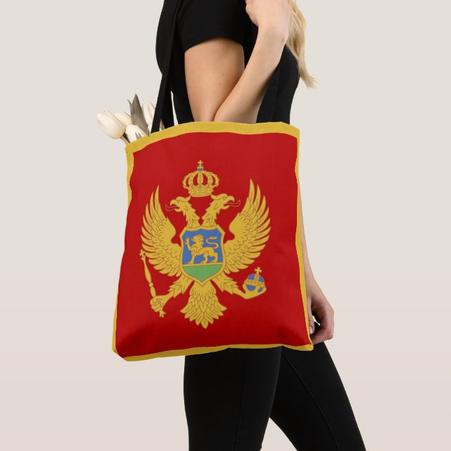 Montenegro flag tote bag (Close Up)