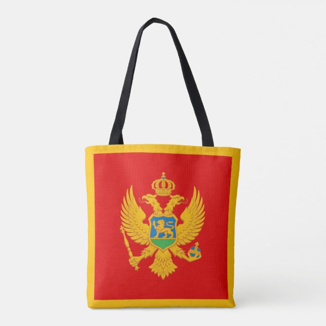 Montenegro Flag Tote Bag (Back)