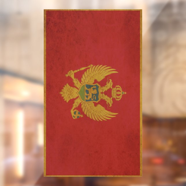 Montenegro Flag Vintage Design (Sheet 2)
