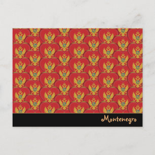 Montenegro Hearts & Montenegro Flag /Montenegro Postcard