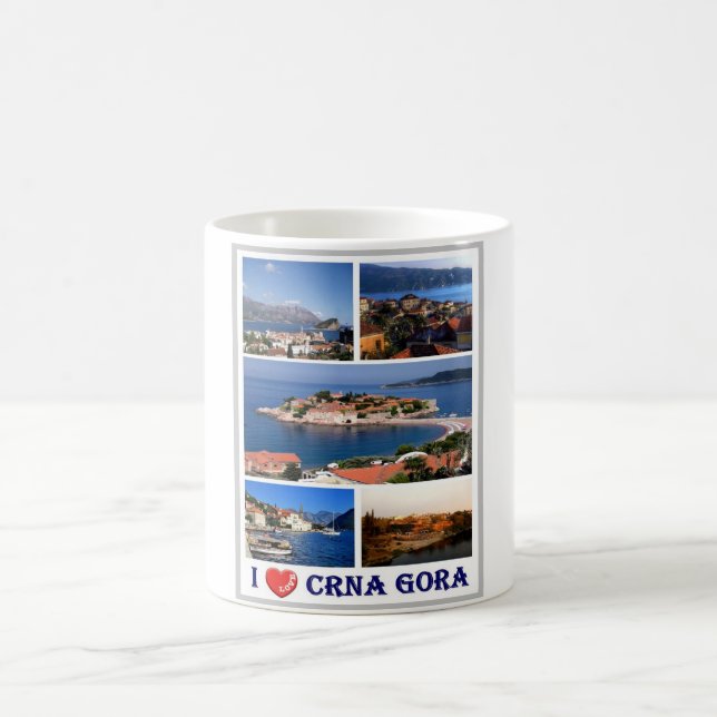 Montenegro - I Love - Coffee Mug (Center)