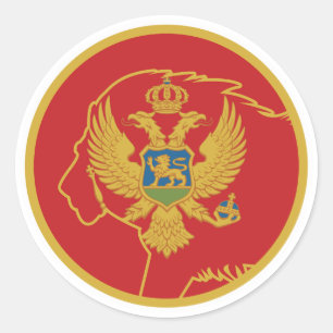 Montenegro Lion Montenegrin National Animal Flag Classic Round Sticker