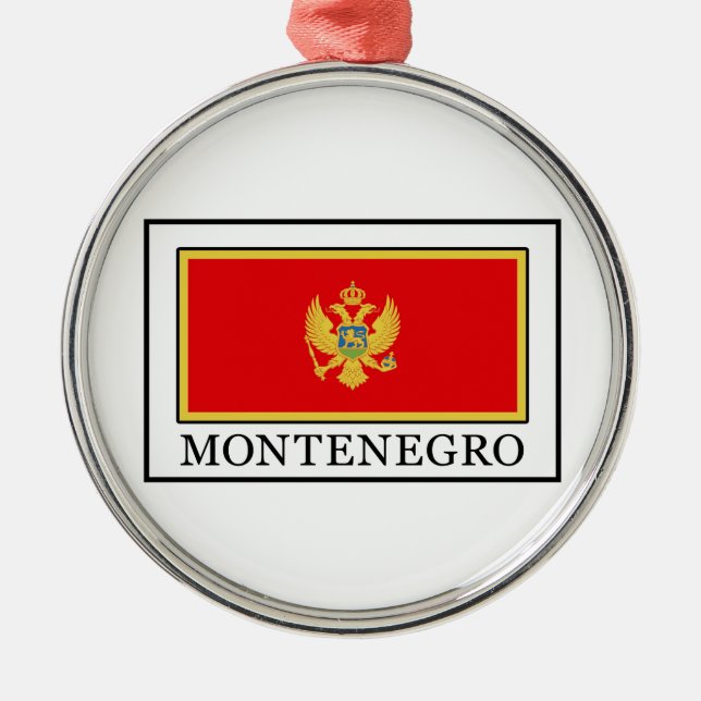 Montenegro Metal Ornament (Front)