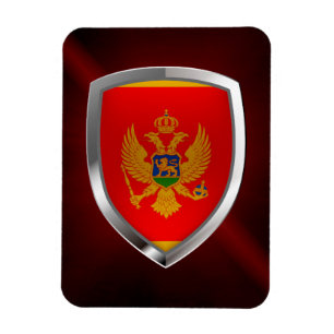 Montenegro Metallic Emblem Magnet