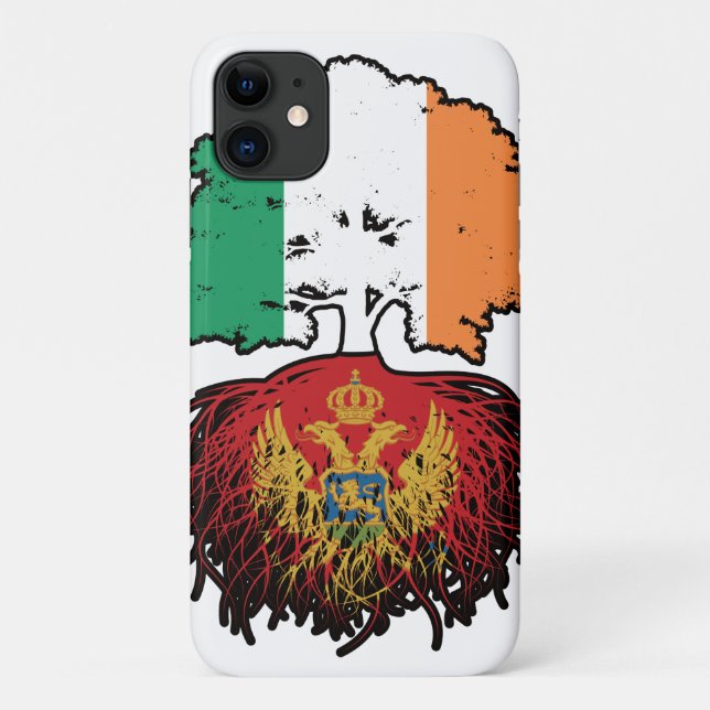 Montenegro Montenegrin Irish Ireland Tree Roots Case-Mate iPhone Case (Back)