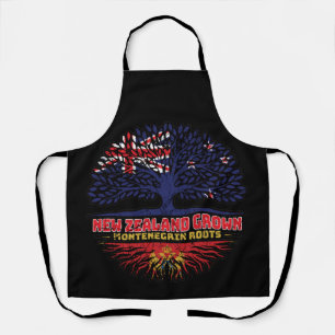 Montenegro Montenegrin New Zealander New Zealand Apron