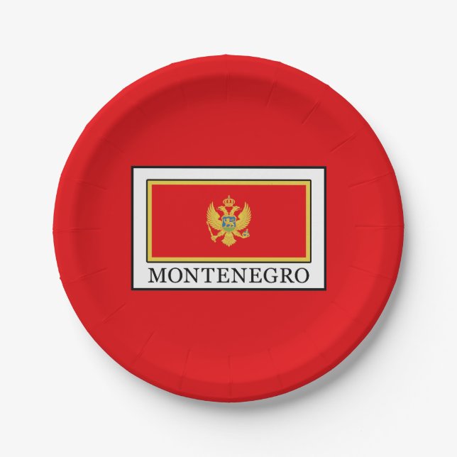 Montenegro Paper Plate (Front)