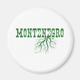 Montenegro Roots Green Word Art Magnet