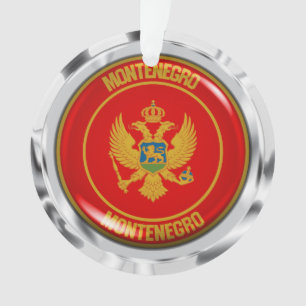 Montenegro Round Emblem Ornament