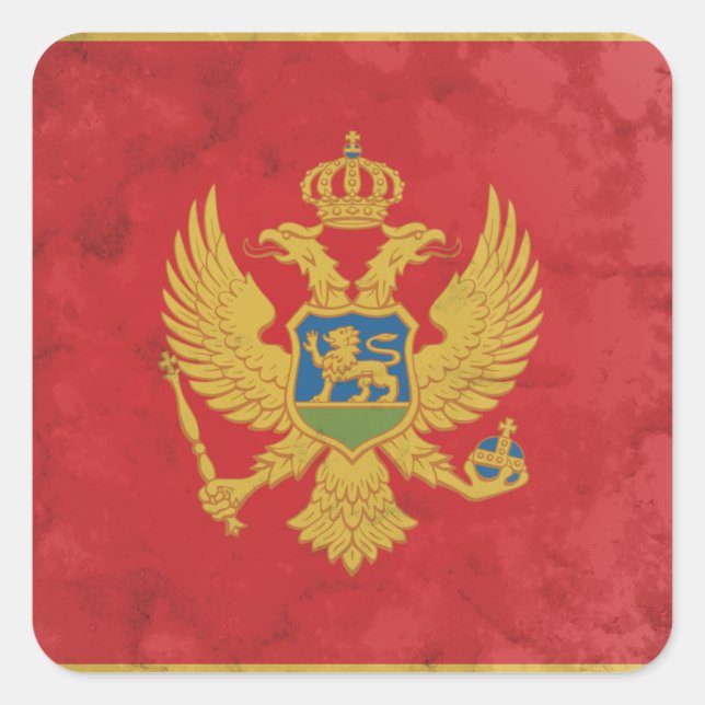 Montenegro Square Sticker (Front)