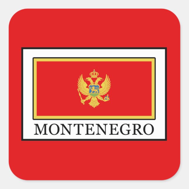 Montenegro Square Sticker (Front)