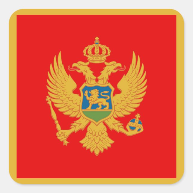Montenegro Square Sticker (Front)