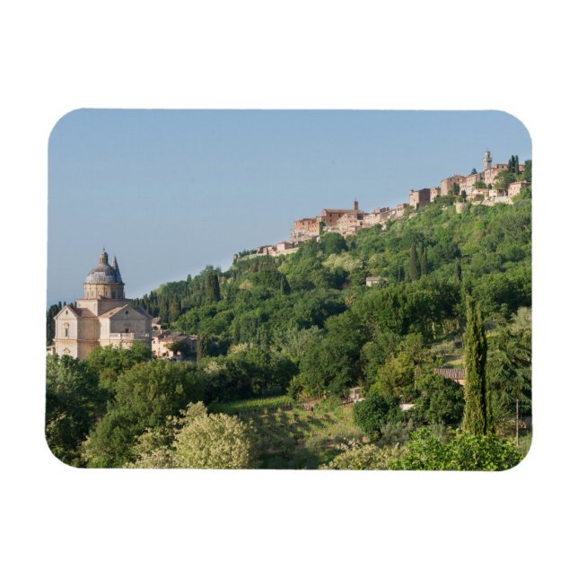 Montepulciano cathedral and town magnet (Horizontal)
