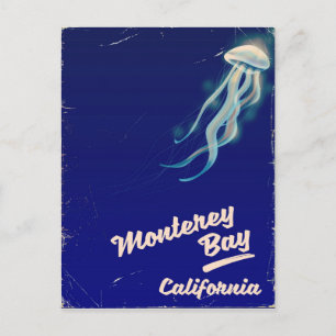 Monterey Bay California Jelly vintage travel Postcard