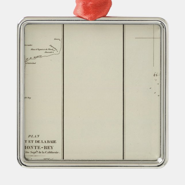 Monterey Bay, California Metal Ornament (Front)