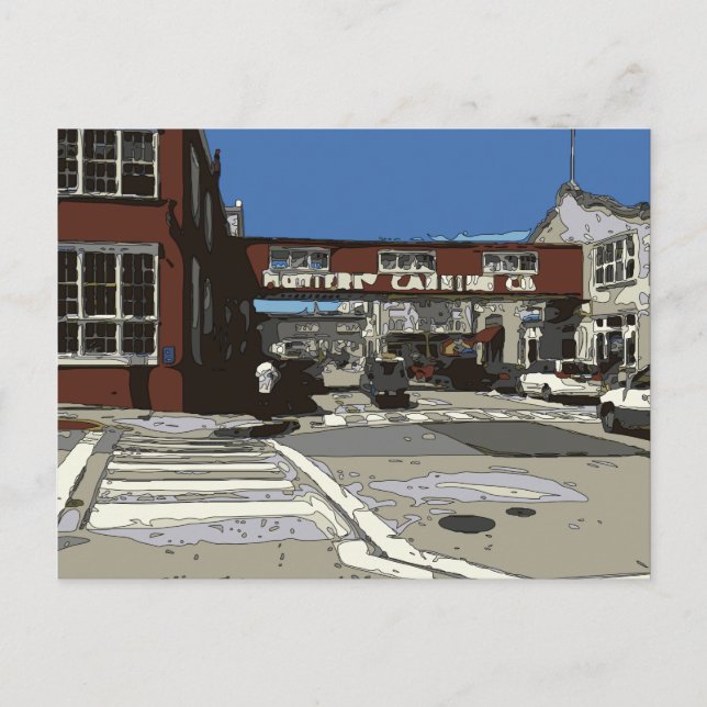 Monterey Bay Cannery Row Painting Postcard (Front)