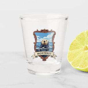 Monterey Bay Sea Otter California Travel Shot Glass