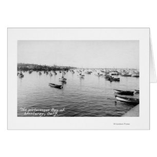 Monterey, CA - Bay with Hundreds of Wooden Boats