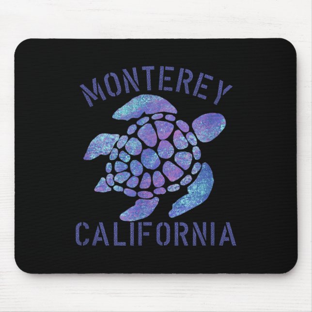 Monterey, Ca Beach Design _ Tribal Turtle Gift  Mouse Pad (Front)