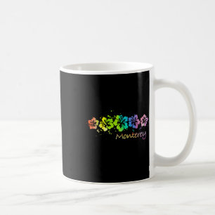 Monterey, Ca Watercolor Beach & Surf Coffee Mug