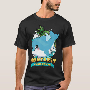 MONTEREY CALIFORNIA Cute Baby Dolphin Beach Souven T-Shirt