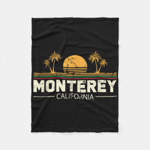 Monterey California Gift For A Beach Lover Or Trav Fleece Blanket