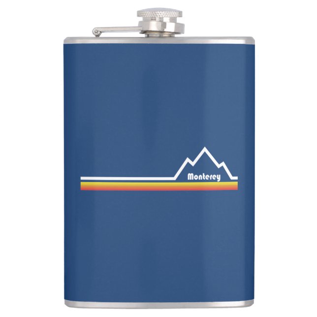 Monterey, California Hip Flask (Front)