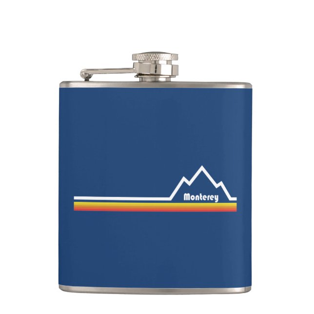 Monterey, California Hip Flask (Front)