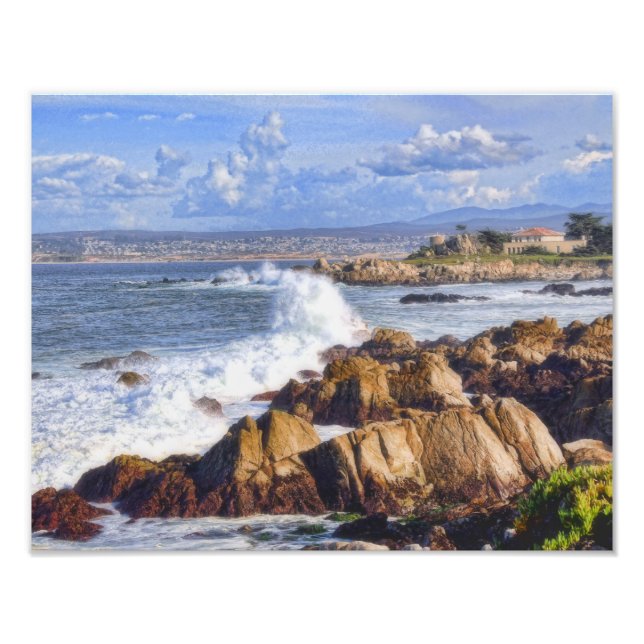 Monterey California Scenic Coast Photo Print (Front)